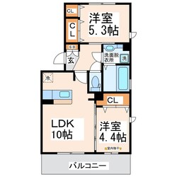 アベニュー花立の物件間取画像